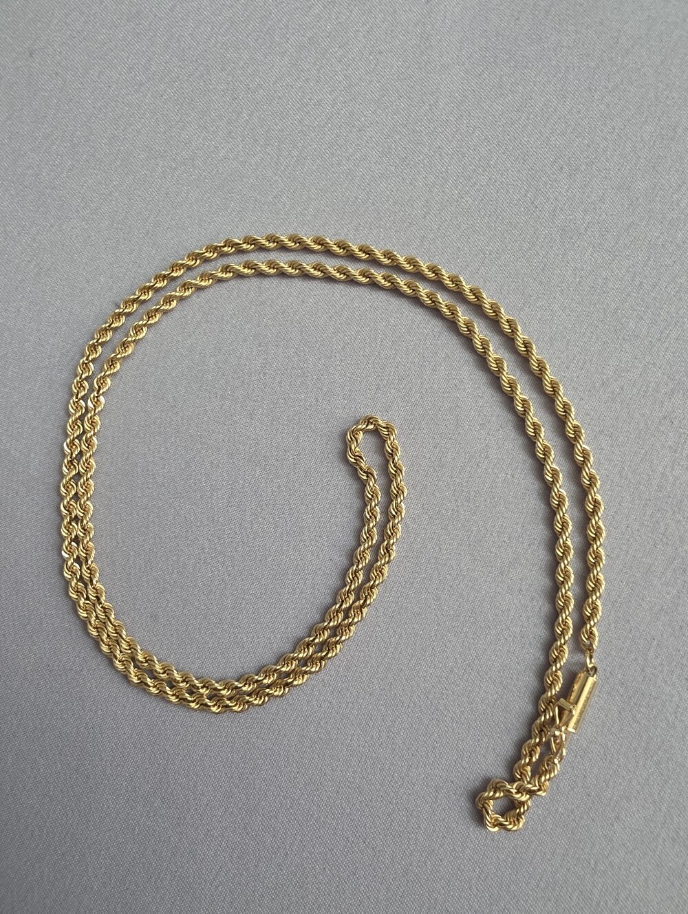 14k Gold Rope Chain Necklace